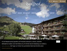 Tablet Screenshot of derberghof.at